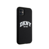 DKNY Liquid Silicone White Printed Logo MagSafe - Case for iPhone 11 (black)