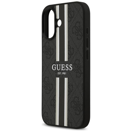 Guess 4G Printed Stripes MagSafe - Pouzdro iPhone 17 (černé)