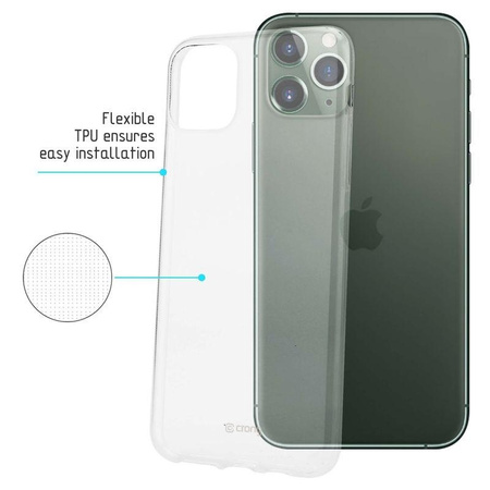 Crong Crystal Slim Cover - Coque pour iPhone 11 Pro Max (Transparent)