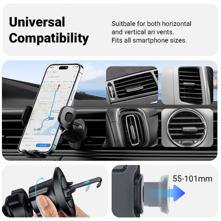 Uchwyt na Telefon do Kratki Nawiewu Samochodowy Crong Carclip Air Vent
