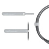 Moshi Lounge Q Wireless Charging Stand - Chargeur sans fil Qi à induction pour iPhone et Android 15W (Nordic Gray)