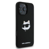 Karl Lagerfeld Silicone Choupette Head Print Étui MagSafe - iPhone 16 Pro Max (noir)