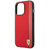Ferrari Carbon - iPhone 14 Pro Max Tasche (Rot)