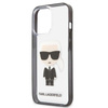 Karl Lagerfeld Ikonik Karl - iPhone 13 Pro Case (transparent / black frame)