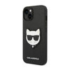 Karl Lagerfeld Saffiano Choupette Head Patch Case - iPhone 14 Plus Tasche (schwarz)