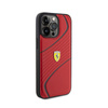 Ferrari Twist Metal Logo - iPhone 15 Pro Max Case (red)