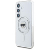 Karl Lagerfeld Taste Karl Kopf gedruckt Logo MagSafe - Samsung Galaxy S25 Fall (weiß)
