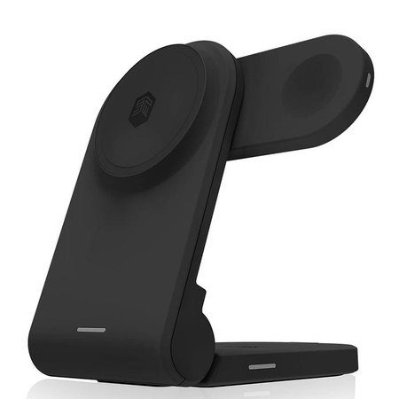 STM ChargeTree MAG - 3-in-1 mobiles kabelloses Ladegerät mit MagSafe (schwarz)