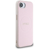 Guess Grained Ring MagSafe - Tasche für iPhone 16e (rosa)