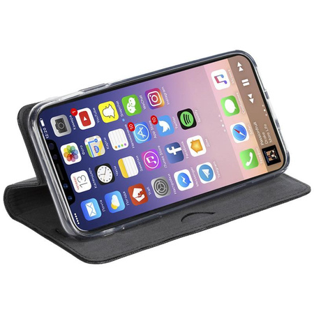 Krusell Malmo 4 Card Foliocase - Étui pour iPhone X avec fentes pour cartes + support (noir)