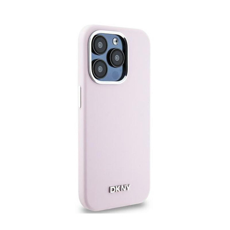DKNY Liquid Silicone Small Metal Logo MagSafe - iPhone 14 Pro Case (rose)