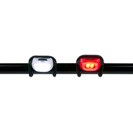 Dunlop - Set aus Silikon-Fahrradleuchten vorne und hinten LED