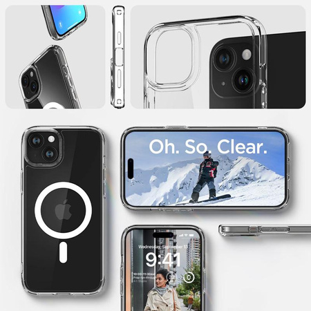 Spigen Ultra Hybrid MagSafe - tok iPhone 15 készülékhez (fehér)