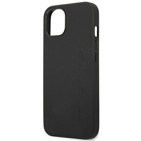 AMG Leather Hot Stamped - Tasche für iPhone 14 Plus (Schwarz)