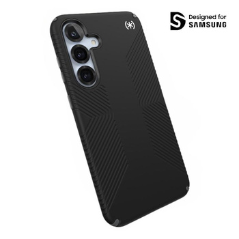 Speck Presidio2 Grip - pouzdro Samsung Galaxy S25+ / 24+ (černá/sedmikráska/bílá)