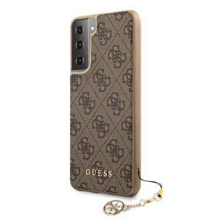 Guess 4G Charms Collection - Samsung Galaxy S21+ tok (barna)