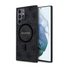Guess 4G Collection Leather Metal Logo MagSafe - Samsung Galaxy S24 Ultra Case (black)