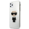 Karl Lagerfeld Iconic Karl - iPhone 11 Pro Max Tasche (Silber Glitter)