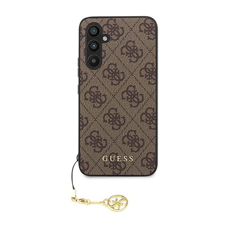 Guess 4G Charms Kollektion - Samsung Galaxy A54 5G Tasche (braun)