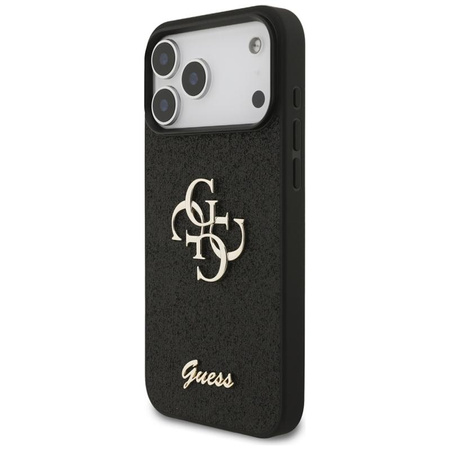 ETUI DO IPHONE 17 PRO MAX CZARNE GUESS ORYGINALNE BROKATOWE ELEGANCKIE