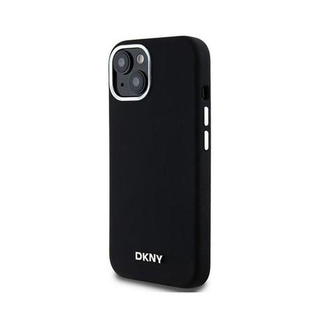 DKNY Liquid Silicone Small Metal Logo MagSafe - iPhone 15 Plus / 14 Plus Case (black)