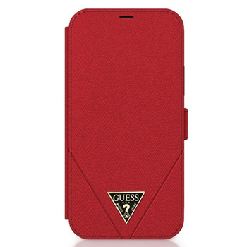 Guess Booktype Saffiano V - iPhone 12 / iPhone 12 Pro Case (red)