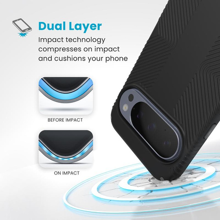 ETUI CZARNE DO GOOGLE PIXEL 10 PRO XL SPECK WYTRZYMAŁE ELEGANCKIE CASE