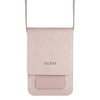 Guess 4G Peony Wallet Bag - taška s přihrádkou na smartphone (světle růžová)