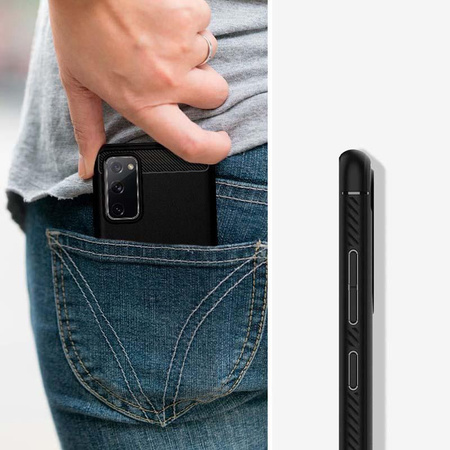 Spigen Rugged Armor - Etui do Samsung Galaxy S20 FE (Czarny)
