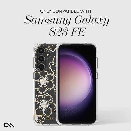 Case-Mate Floral Gems - Tasche Samsung Galaxy S23 FE 5G (Gold)