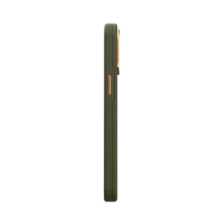 Moshi Napa Slim MagSafe - kožené pouzdro pro iPhone 14 Pro Max (Juniper Green)