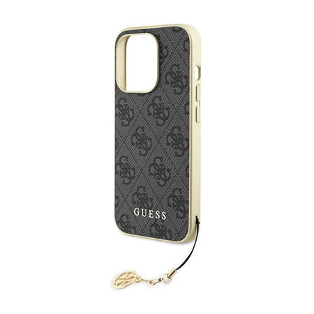 Guess 4G Charms Collection - iPhone 15 Pro Tasche (grau)