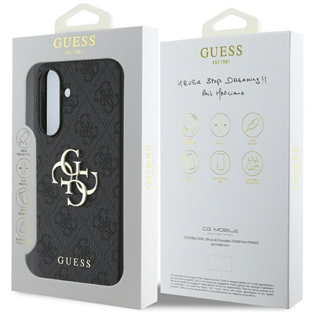 Guess Big 4G Logo Classic Logo - Etui do Samsung Galaxy A56 5G (czarny)