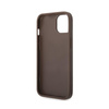Guess 4G Metal Gold Logo - Coque pour iPhone 15 Plus (marron)