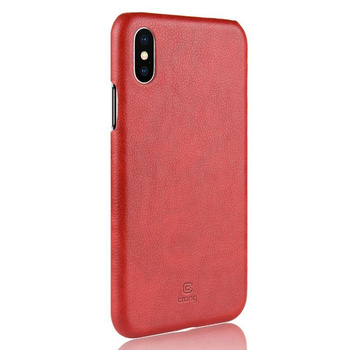 Crong Essential Cover - Coque pour iPhone Xs / X (rouge)