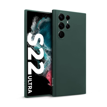 Crong Color Cover - Étui Samsung Galaxy S22 Ultra (vert)