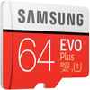 Samsung microSDXC Evo+ - 64 GB Class 10 UHS-I U1 100/20 MB/s Speicherkarte mit Adapter