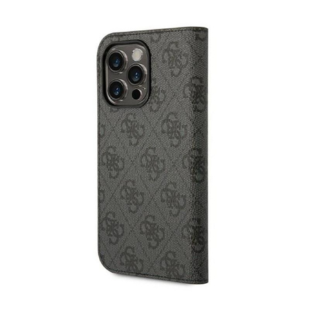 Guess 4G Metal Camera Outline Booktype Case - pouzdro pro iPhone 14 Pro (černé)