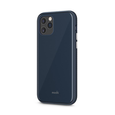 Moshi iGlaze - Pouzdro pro iPhone 12 / iPhone 12 Pro (systém SnapTo) (Midnight Blue)