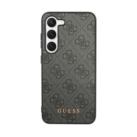 Guess 4G Metal Gold Logo - pouzdro pro Samsung Galaxy S24+ (černé)