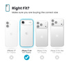 Speck Presidio Perfect Clear MagSafe - iPhone Air Case (Clear / Silver)