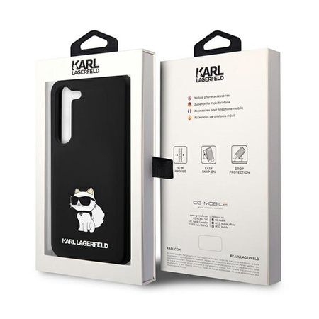 Karl Lagerfeld Silicone Choupette - Etui Samsung Galaxy S24 (noir)