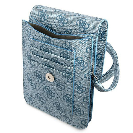 Peněženka Guess 4G Triangle Logo Phone Bag - taška na chytrý telefon a příslušenství (modrá)