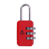 Dunlop - Kłódka do walizki, na szyfr (czerwony)