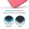 Speck Presidio Perfect-Clear + Ombre + MagSafe - iPhone 15 Plus / 14 Plus tok MICROBAN bevonattal (Tiszta / Vintage Rose Fade)
