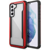 X-Doria Raptic Shield - Aluminum case for Samsung Galaxy S21 (Antimicrobial protection) (Red)