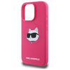 Karl Lagerfeld Silikon Choupette Kopf drucken MagSafe - iPhone 16 Pro Fall (fuchsia)