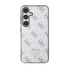 Guess 4G Dreieck Metall Logo - Samsung Galaxy S24 Tasche (weiß)