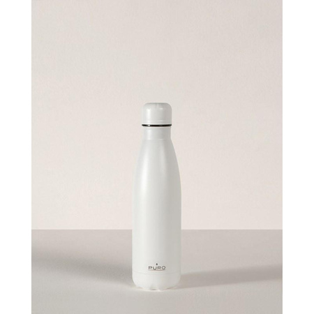 PURO ICON - Butelka termiczna ze stali nierdzewnej 500 ml (White) (Powder Coating)