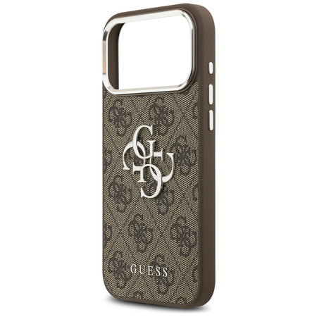 Guess 4G Big 4G Classic Logo - Case iPhone 17 Pro Max (Brown / Silver)